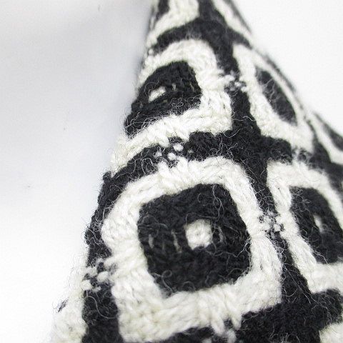 ミス アシダ miss ashida ステンカラーコート ニット ロング丈 F 黒系