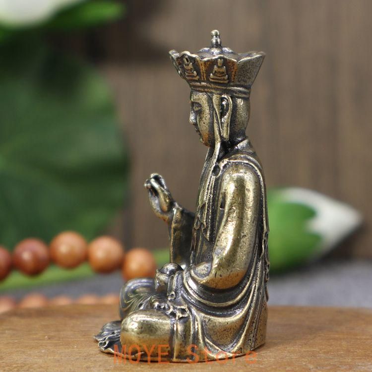 仏教美術 九華山地蔵王仏像 小仏像 銅製 銅器 - メルカリ