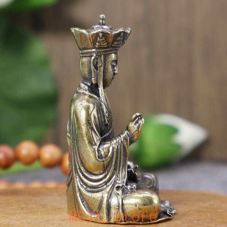 仏教美術 九華山地蔵王仏像 小仏像 銅製 銅器 - メルカリ