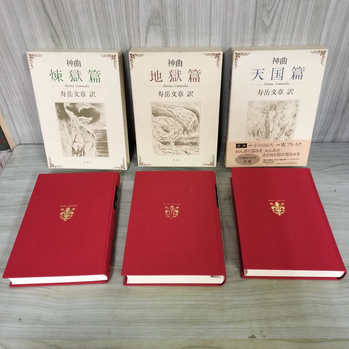 全3冊揃セット ダンテ神曲3部作 天国篇 煉獄篇 地獄篇 寿岳文章 集英社