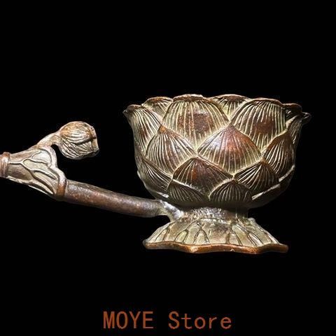 銅器 手に蓮華 蓮蓬 薫香炉 香道具 工芸品 美術品 置物 - メルカリ