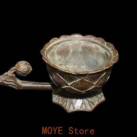 銅器 手に蓮華 蓮蓬 薫香炉 香道具 工芸品 美術品 置物 - メルカリ