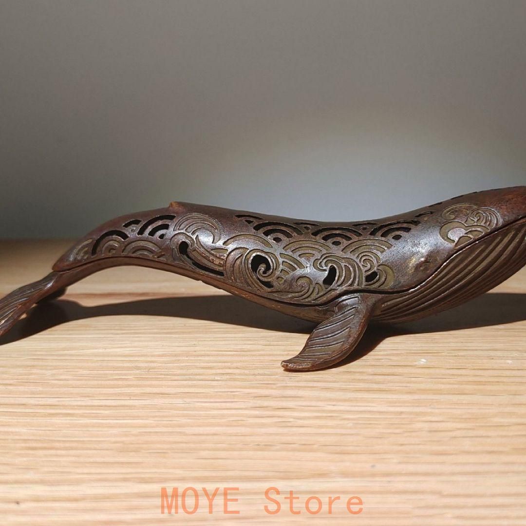 銅細工 くじら香炉 香道具 装飾品 工芸品 美術品 置物 - メルカリ