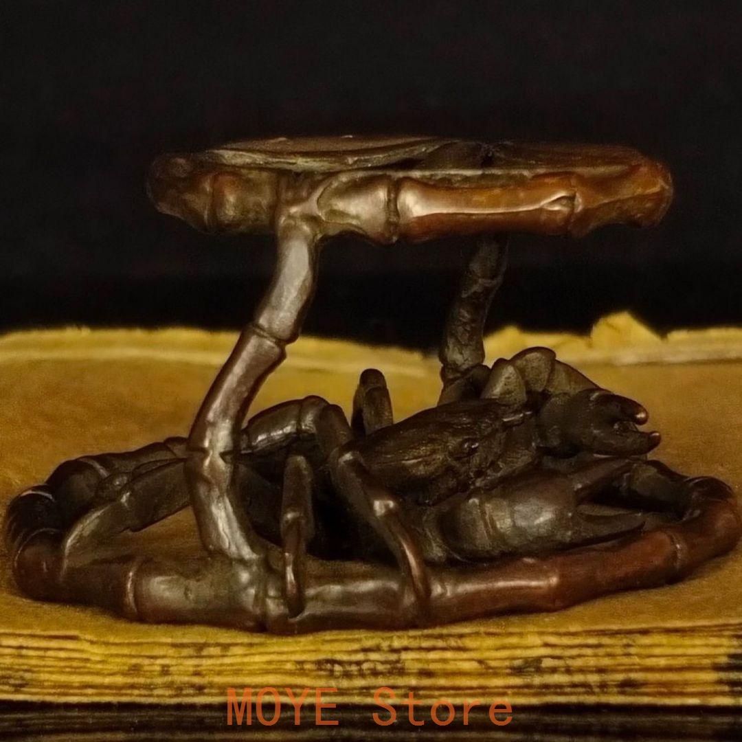 銅 細工 茶道具 香道具 蓋置 置物 カニ 銅製 - メルカリ