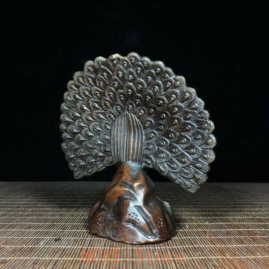 クジャク   置物 装飾品 現代工芸品美術品 楽天市場】孔雀 彫刻品 現代彫刻 置物 モダン 樹脂工芸品 インテリア