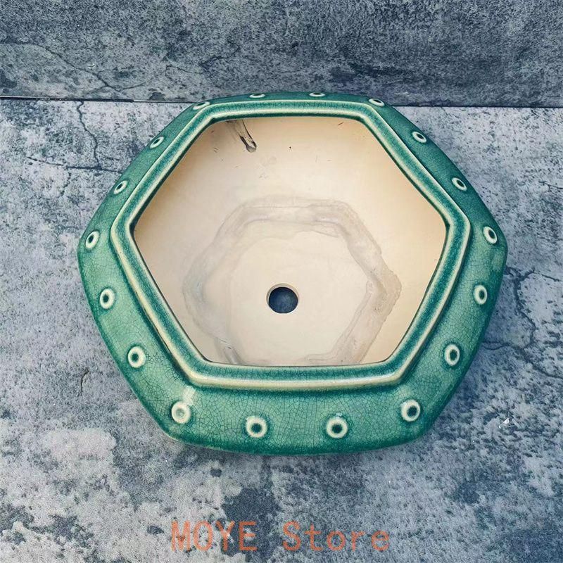 超人気 盆栽鉢 青磁鉢 山野草鉢 多肉植物 植木鉢 小品大品盆栽鉢 陶器