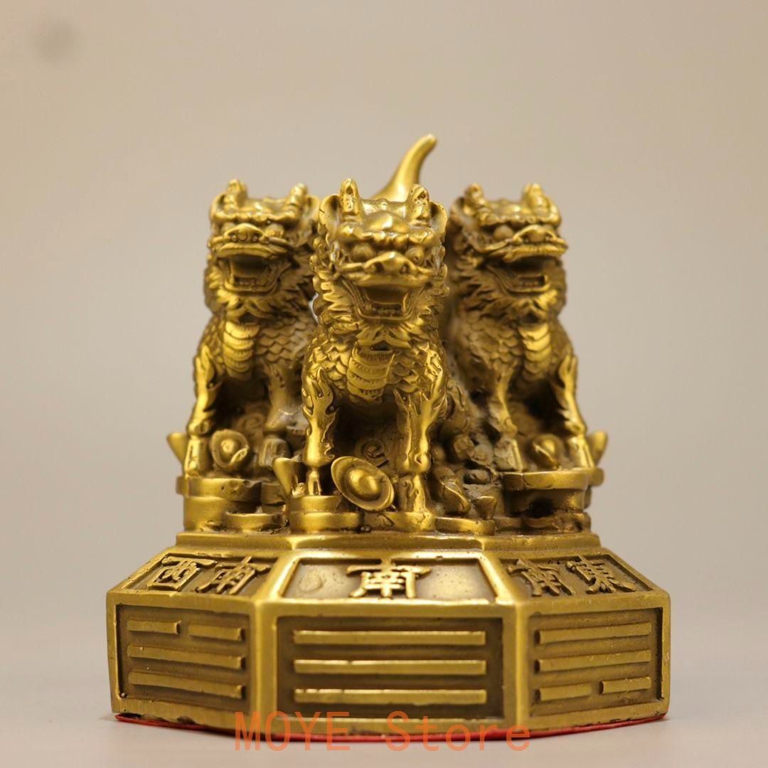 銅器 八卦麒麟振り子陣 運財麒麟 陣福禄麒麟 風水 家住宅 工芸品置物 銅器 八卦麒麟振り子陣 運財麒麟 陣福禄麒麟 風水 家住宅 工芸品置物