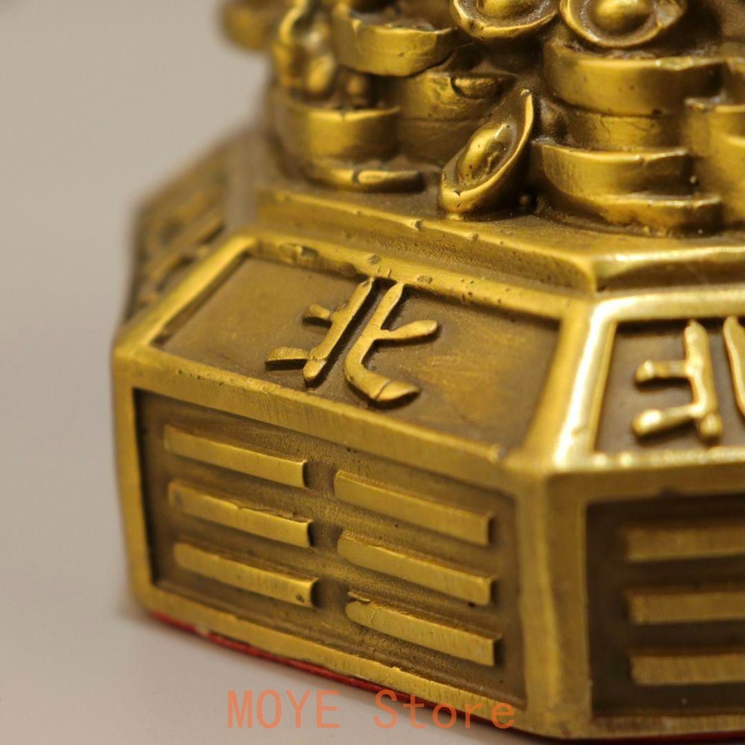 銅器 八卦麒麟振り子陣 運財麒麟 陣福禄麒麟 風水 家住宅 工芸品置物