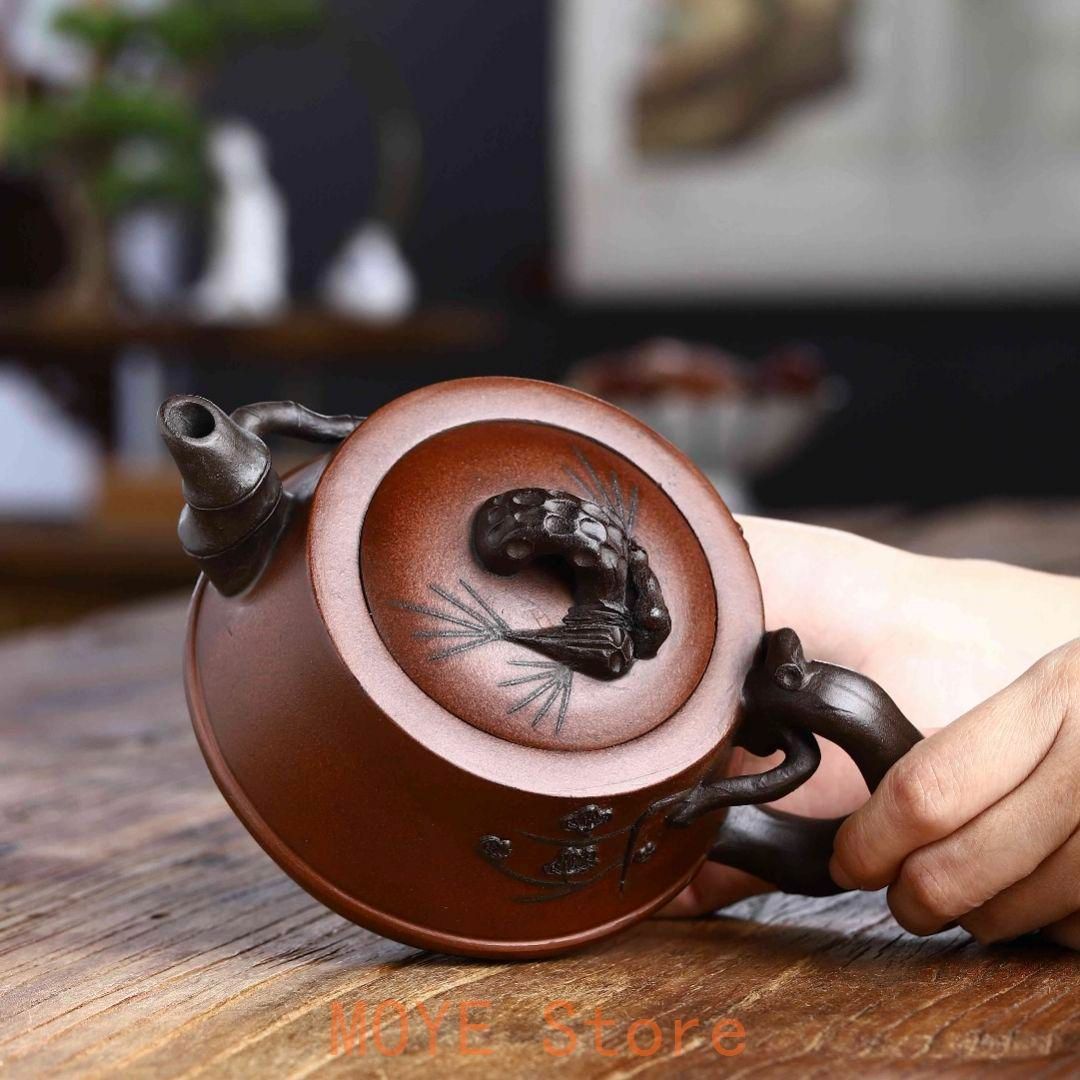 かぼちゃ紫砂茶筒  中国茶器  宜興  現代工芸品 美術品 置物　新品未使用 中国急須 宜興「紫砂茶壷」 - メルカリ