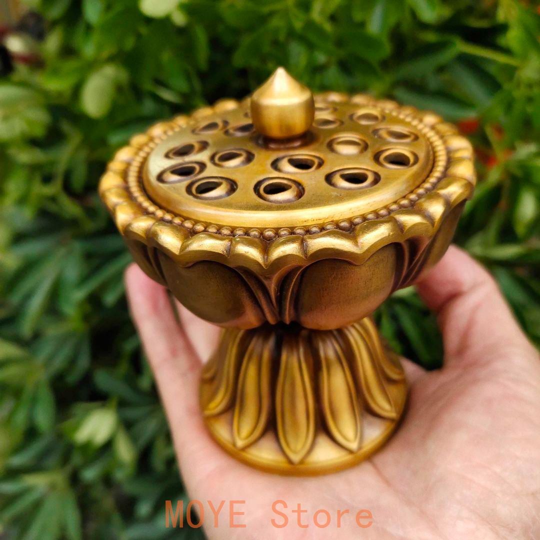 銅 細工 茶道具 香道具 宝蓮灯の薫製香炉 工芸品 美術品 置物 - メルカリ