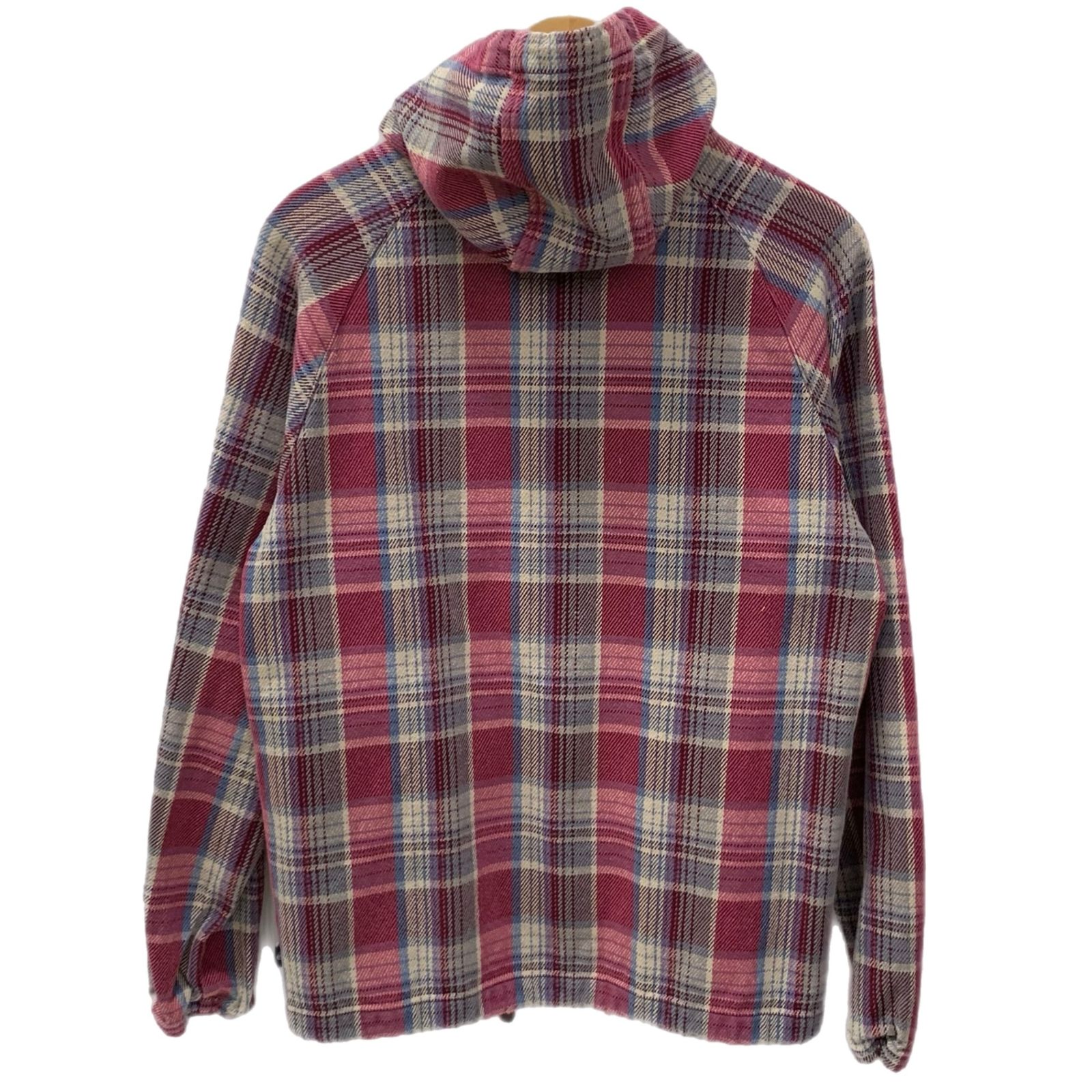 ステューシー STUSSY チェックネルパーカー ジャケット パープル S 