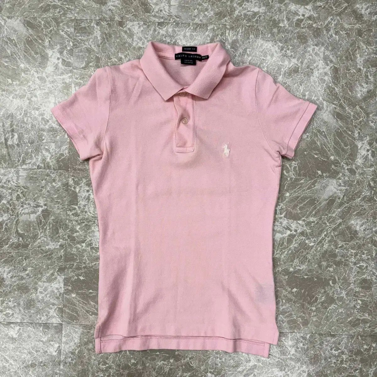 ポロ ラルフローレン ピンク コットン ポロシャツ XS 155/80A ポロ 