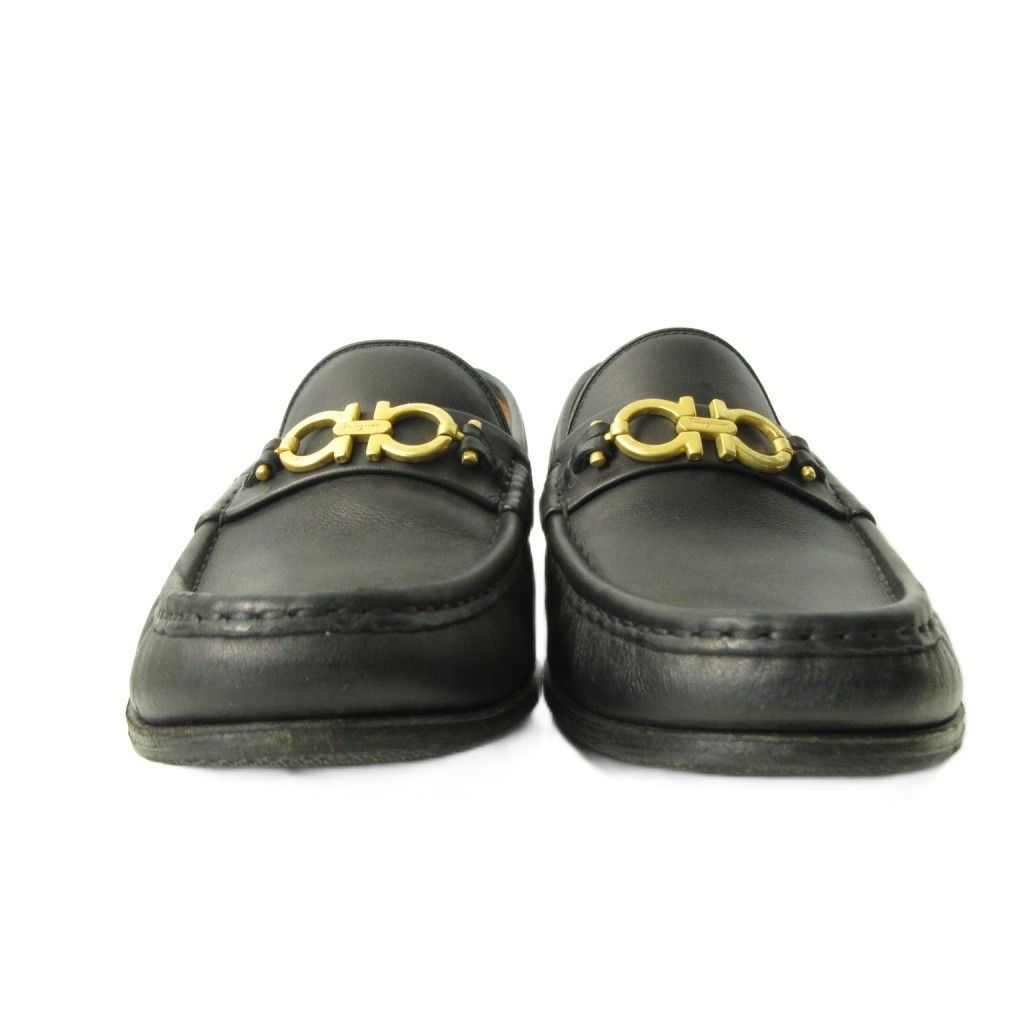 チ*エ様 新品サルヴァトーレフェラガモガンチーニ ビットローファースエードレザー Salvatore Ferragamo (サルバトーレフェラガモ) ガンチーニ ローファー