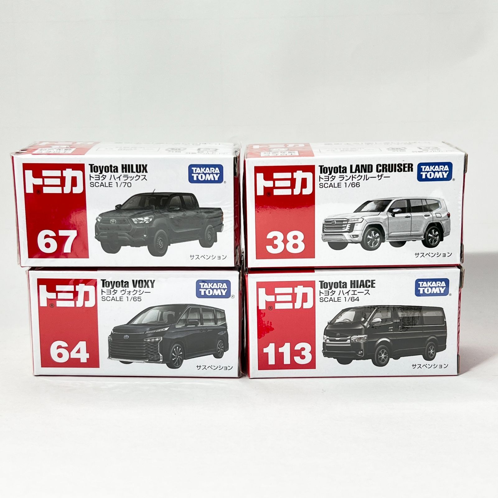 トミカ セット タカラトミー ミニカー トヨタ 4種類 No.38/64/67/113