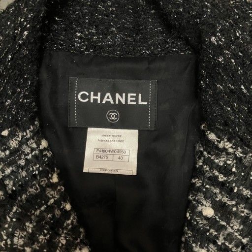 シャネル CHANEL ヴィンテージ ツイード コート ジャケット ココマーク
