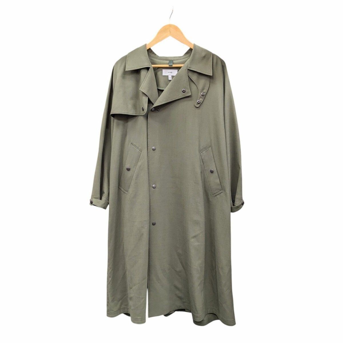 HYKE ナイロンコート laminated military coat HYKE ナイロンコート laminated military coat 【公式通販】