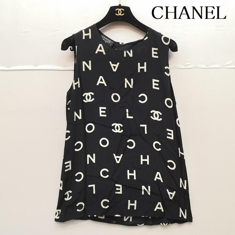 シャネル P07947V05558 97P ココロゴ シルク ノースリーブ ブラウス