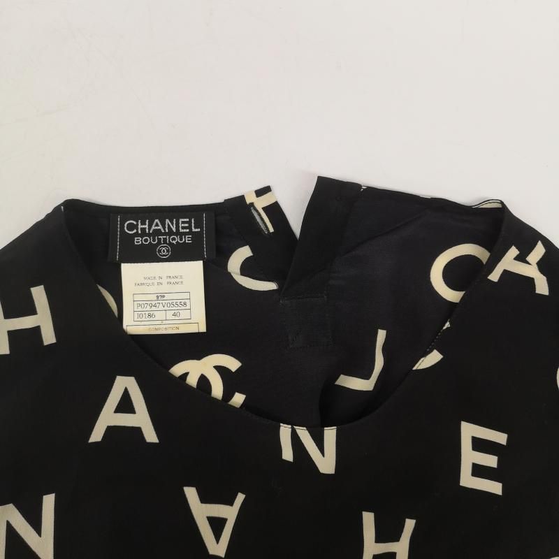 シャネル P07947V05558 97P ココロゴ シルク ノースリーブ ブラウス