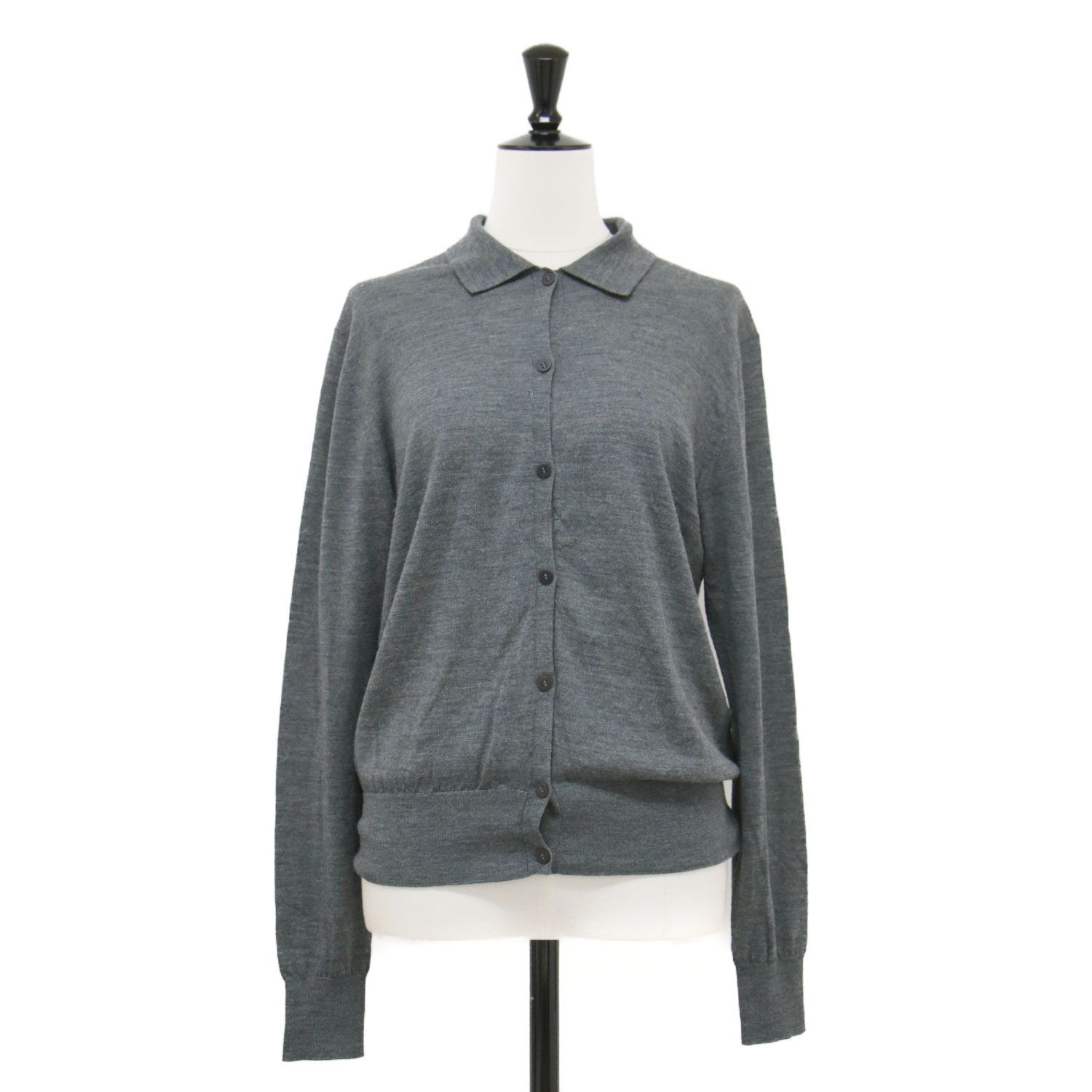 美品】Plage プラージュ カーディガン グレー サイズ:FREE | 24秋冬 襟