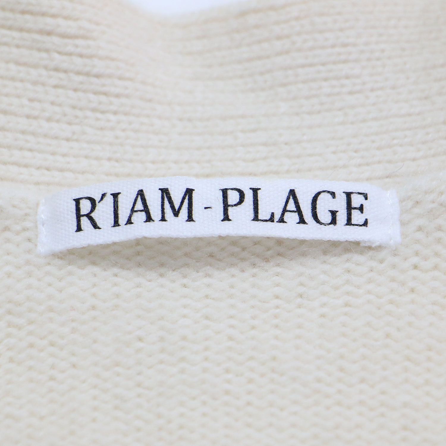 Plage プラージュ カーディガン オフホワイト 白 サイズ:FREE | RIAM