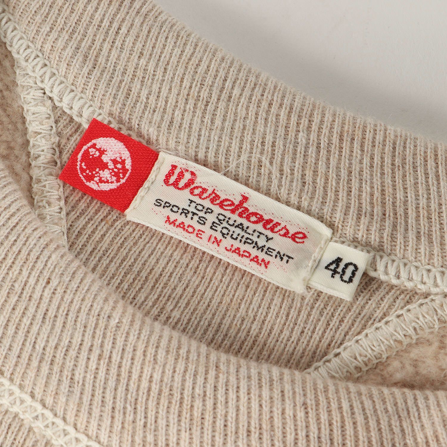 美品】WAREHOUSE ウエアハウス スウェット オートミール サイズ:40(L