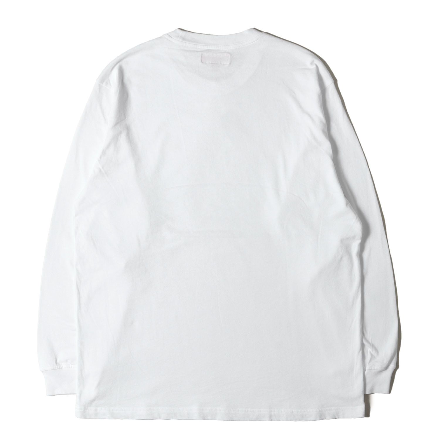Supreme ホワイト SUPREME ロンT M 白 美品 ロングスリーブ モック