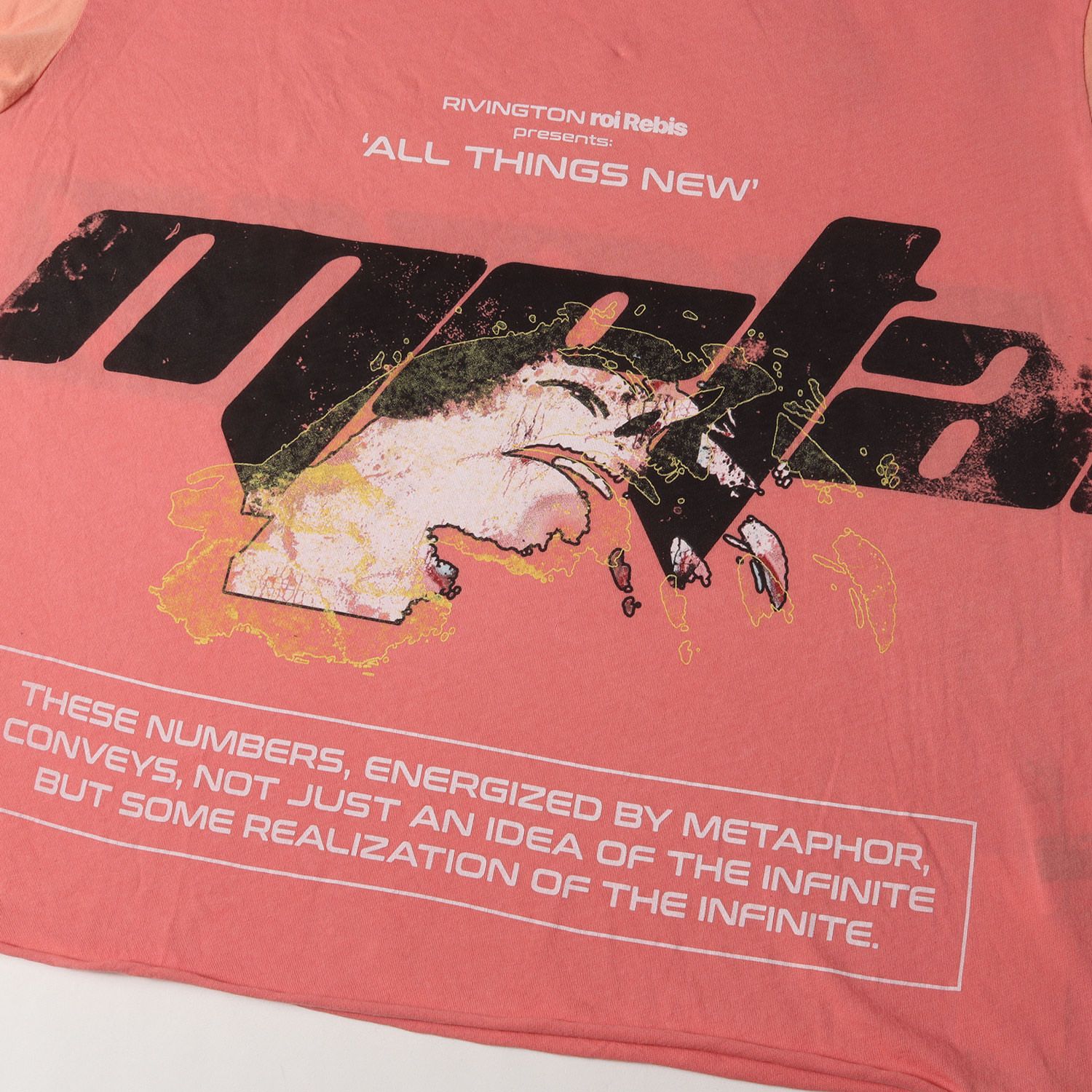 新品】RRR123 リヴィントン・ロイ・レビス Tシャツ ピンク(MTRD