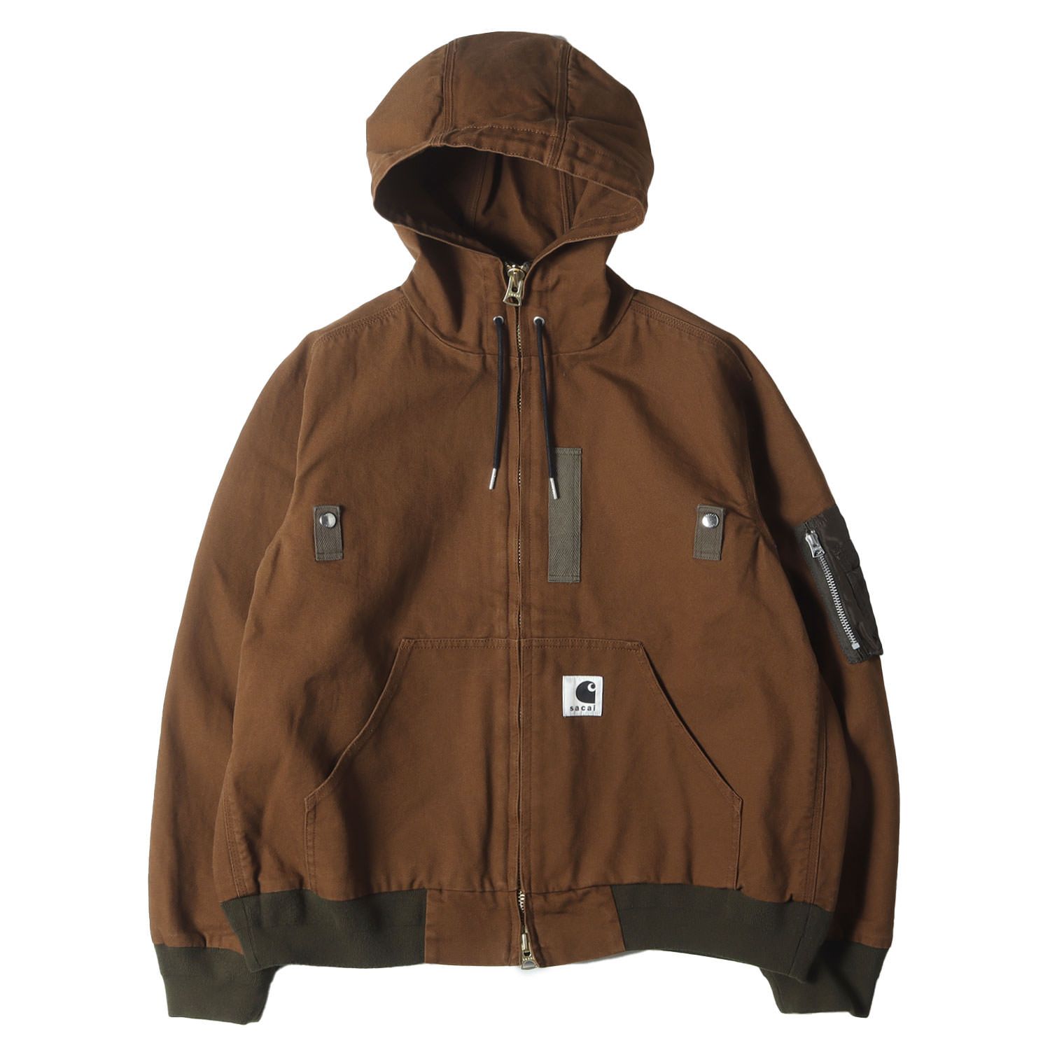 美品】Sacai サカイ ジャケット ブラウン サイズ:2 | 25AW Carhartt