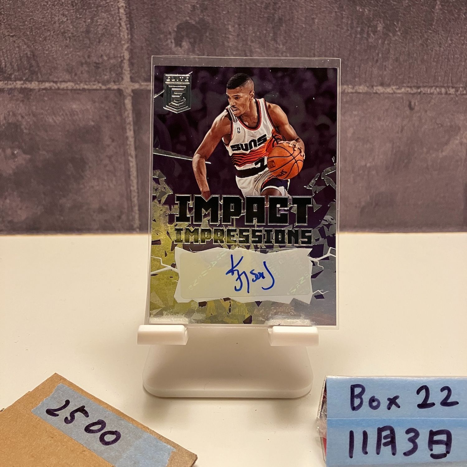 2021-22 Panini Donruss Elite Kevin Johnson 直筆サインカード