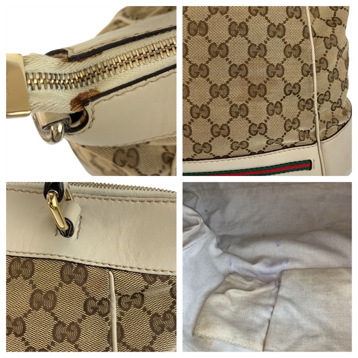 GUCCI グッチ メイフェア シェリーライン ベージュ GGキャンバス 