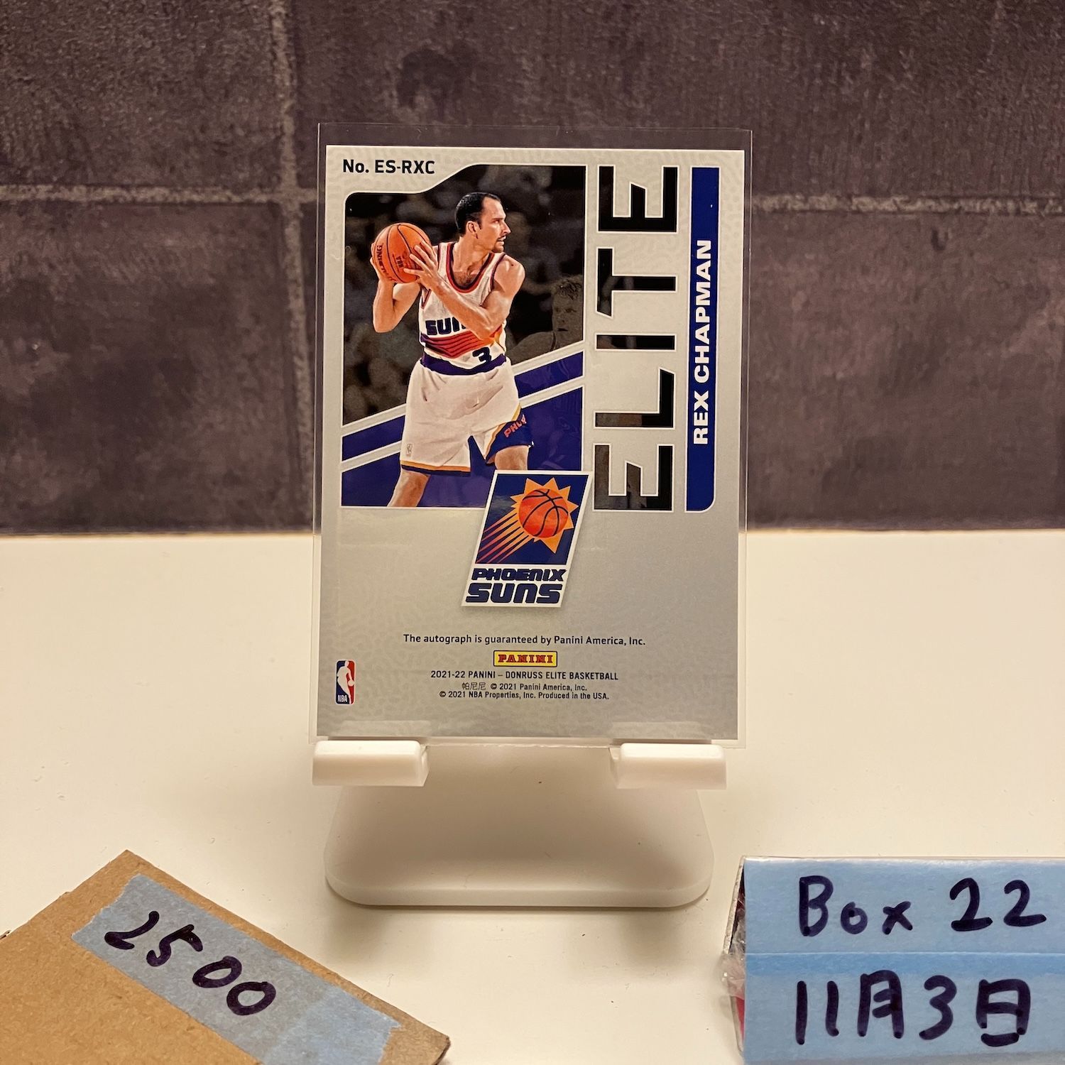 2021-22 Panini Donruss Elite Rex Chapman 18/49 直筆サインカード