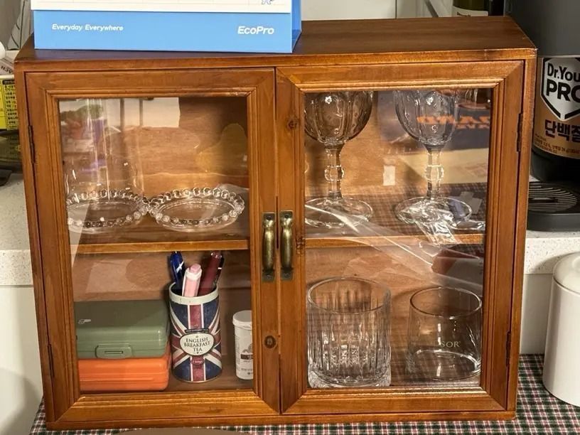 ミニ キャビネット 収納ボックス ディスプレイラック 木製 おしゃれ