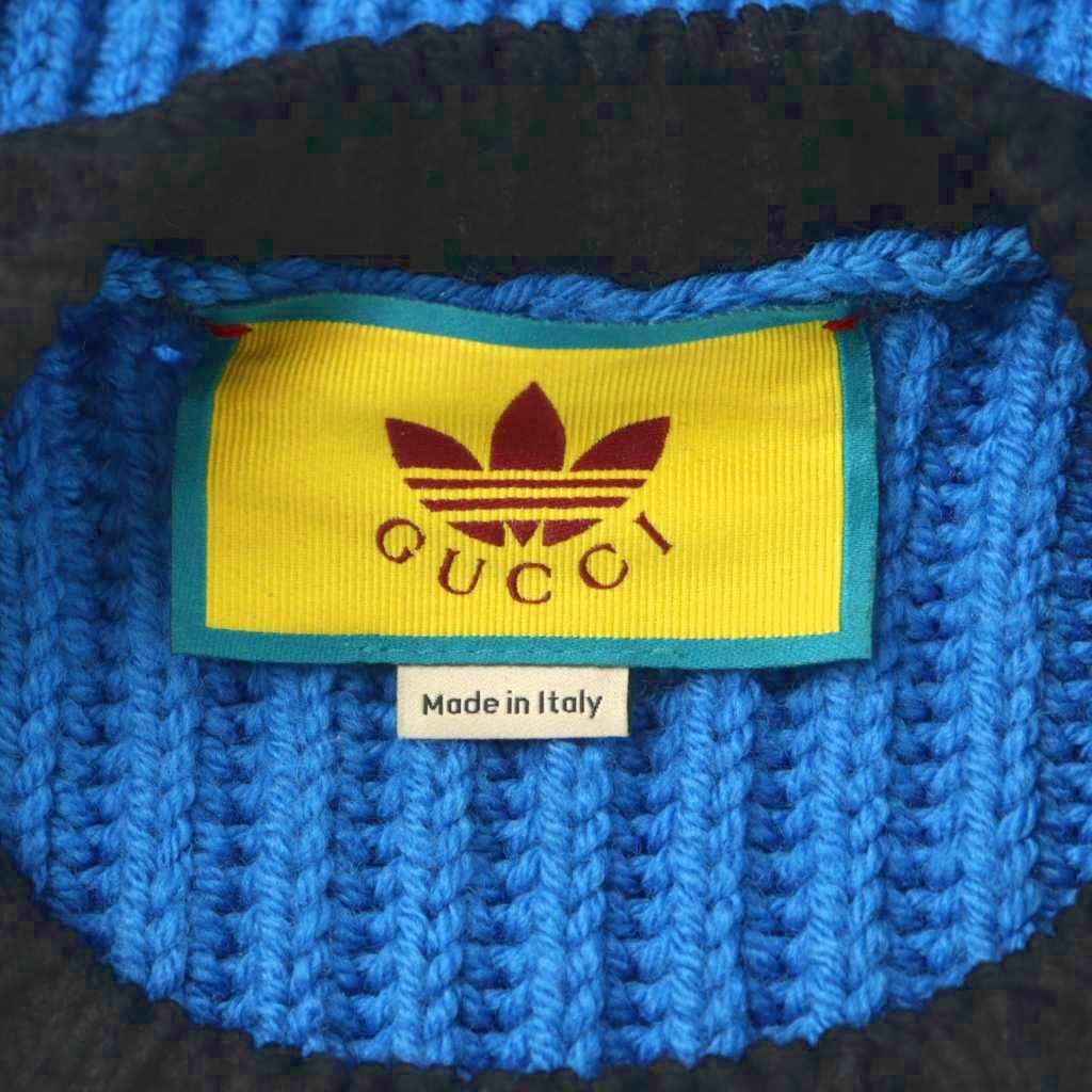 グッチ GUCCI アディダス adidas ケーブルニット セーター 長袖 ウール