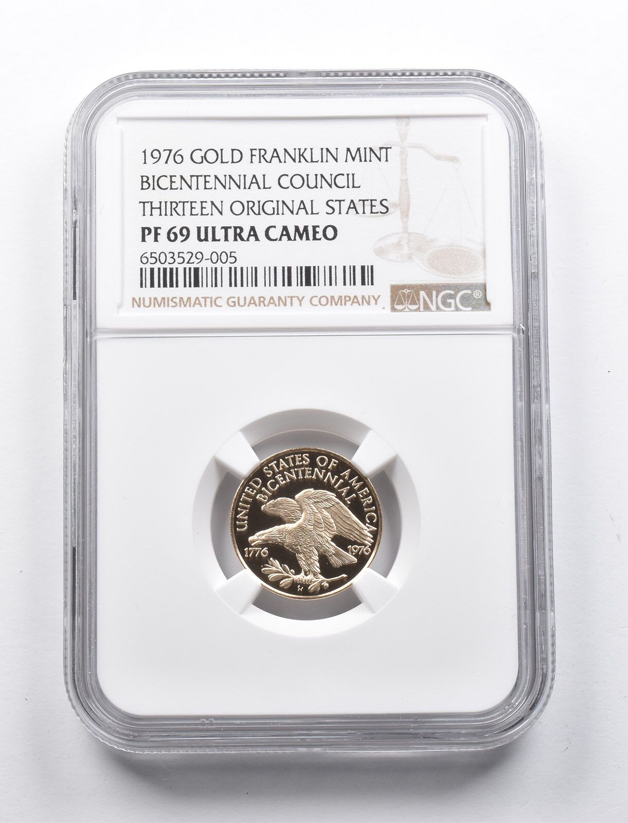 PF69UCAM 1976年 バイセンテニアル評議会 13州 オリジナルゴールド