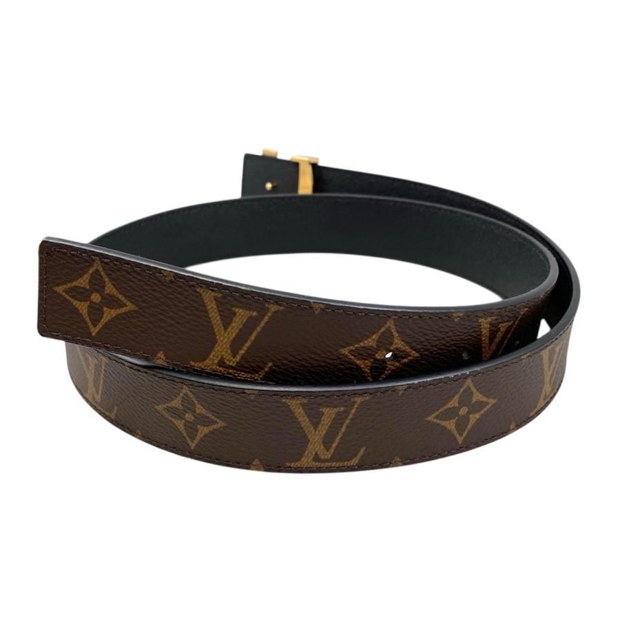 美品・布袋つき ルイヴィトン ベルト モノグラム イニシャル サンチュール LOUIS VUITTON ベルトサンチュールLVイニシャル モノグラム