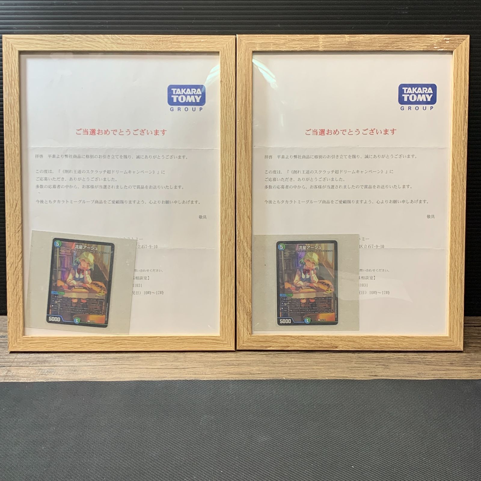 むつ50-123002] デュエルマスターズ 流星アーシュ プロモ 当選書付き