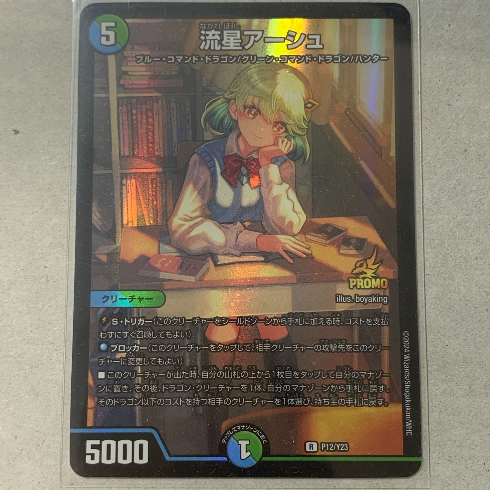 むつ50-123002] デュエルマスターズ 流星アーシュ プロモ 当選書付き