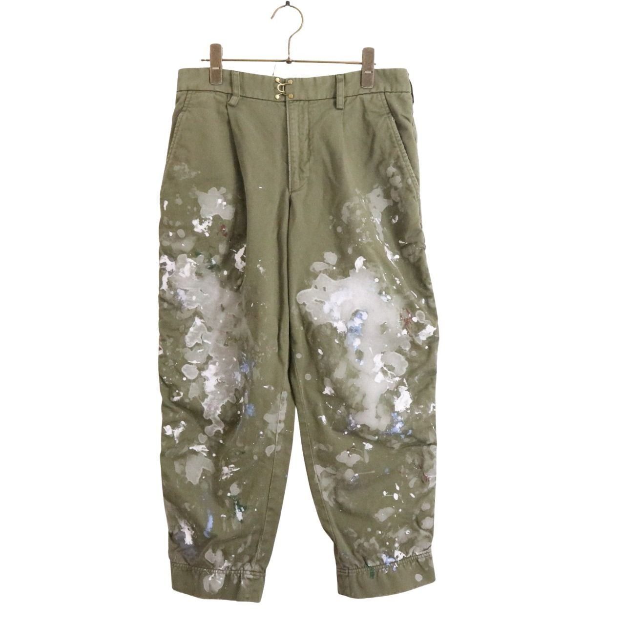 中古A】kolor カラー1 メンズ ペイントパンツ 24AW Paint Pants 24WCM