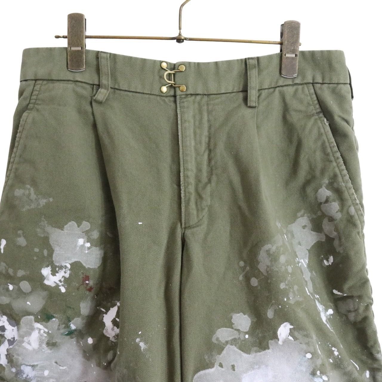 中古A】kolor カラー1 メンズ ペイントパンツ 24AW Paint Pants 24WCM