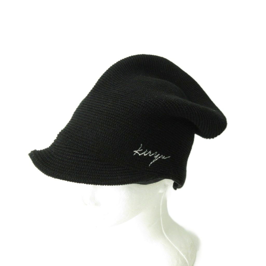 kiryuyrik キリュウキリュウ キャスケット 帽子 黒 ブラック KI-HAT15