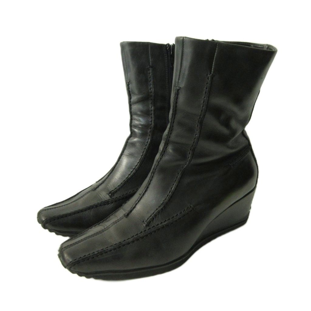 ヒロココシノ HIROKO KOSHINO ショートブーツ シューズ サイドジップ