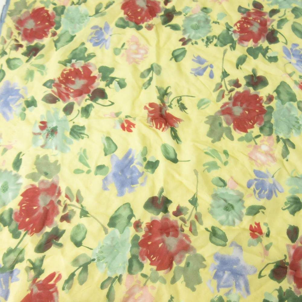 ラルフローレン RALPH LAUREN 美品 花柄 シルク スカーフ ストール