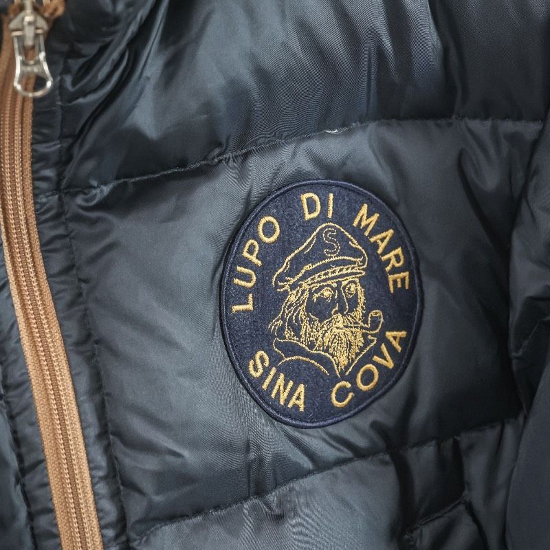 希少 SINA COVA シナコバ ダウンジャケット メンズ 2L 裏地ストライプ