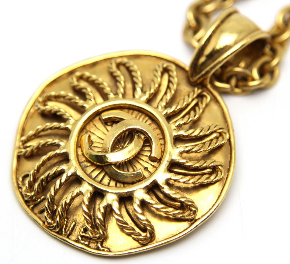 楠本質店/元住吉】シャネル CHANEL GF 太陽モチーフ ネックレス ココ