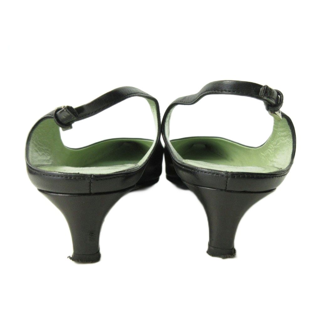 プラダ PRADA ミュール シューズ ローヒール ポインテッドトゥ レザー