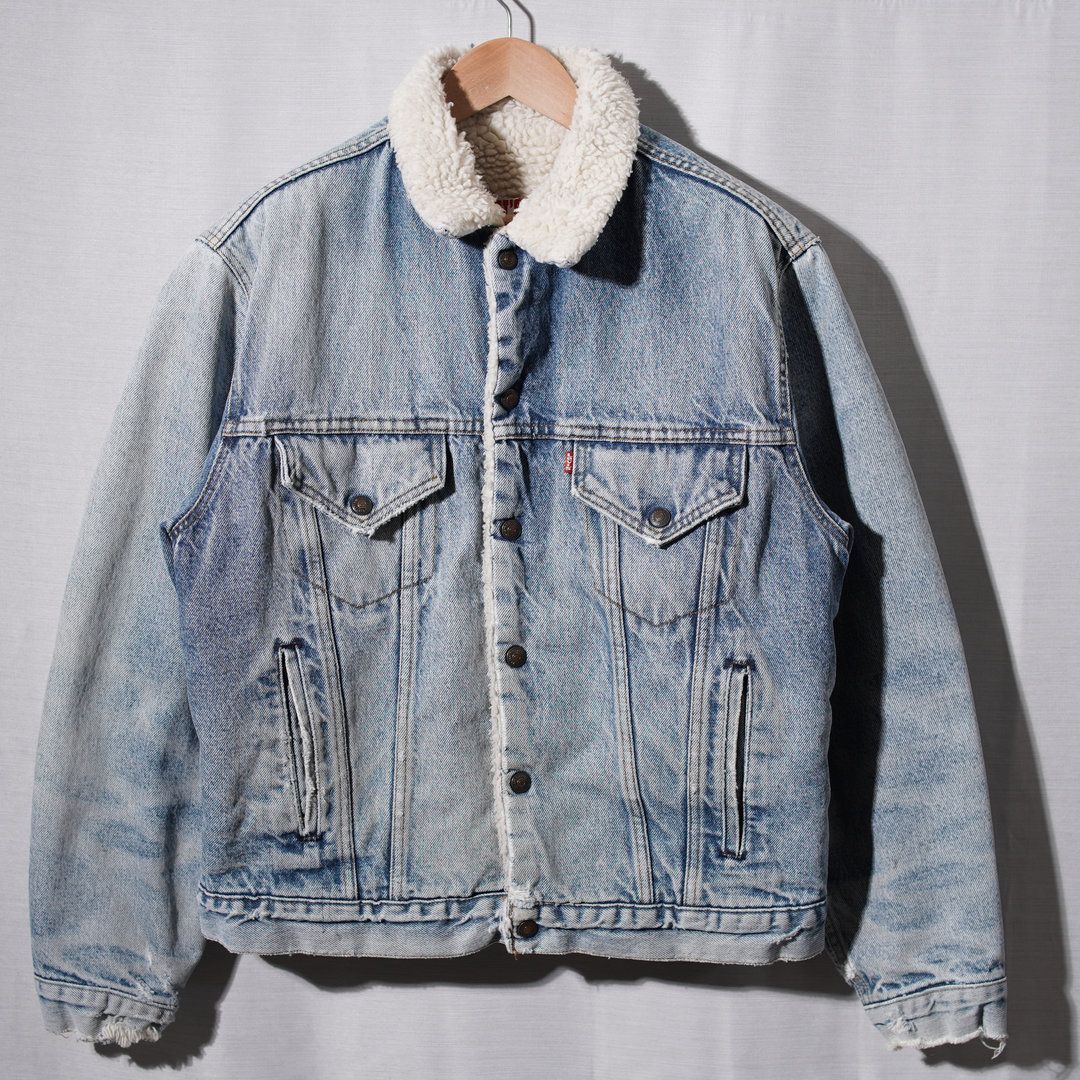 80s リーバイス 70608 デニムボアジャケット 雰囲気抜群 USA製 濃紺 80s USA製 vintage Levi's 70608 0216 リーバイス ヴィンテージ