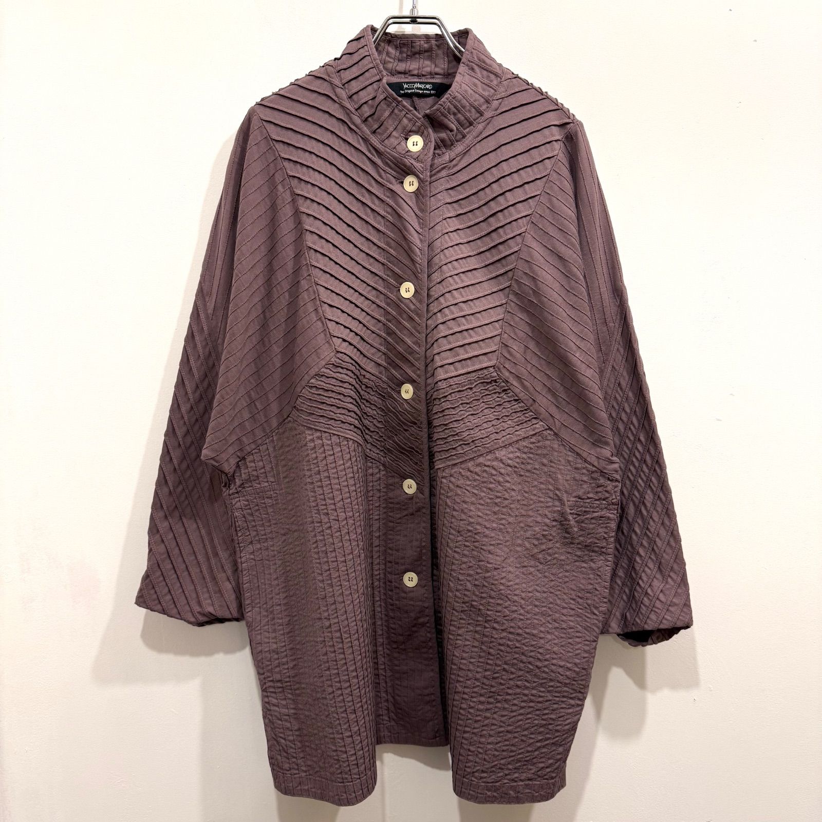 YACCOMARICARD ヤッコマリカルド ピンタックカットソージャケット