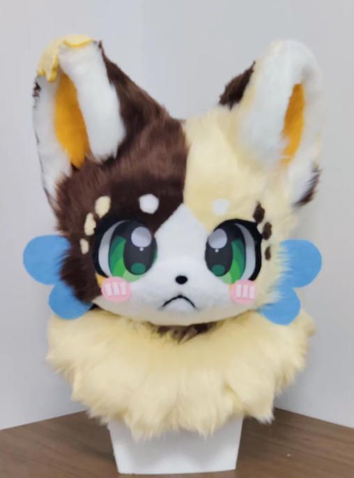 ☆着ぐるみヘッド 猫 NO.478 茶色 全頭ヘッド ケモノ ファースーツ