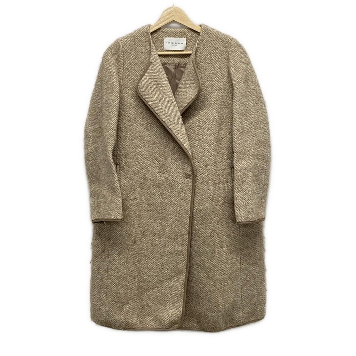 TOMORROWLAND ベージュ ロングコート　34 TOMORROWLAND(トゥモローランド) コート サイズ34 S レディース