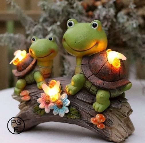 ★カメ・亀　ガーデニング & オブジェ インテリア 置物 装飾特大サイズ♪ 楽天市場】ソーラー置物 カメ ガーデンオーナメント ガーデニング